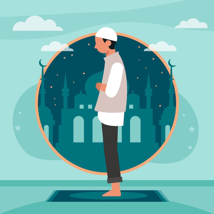 hand drawn flat design salat illustration 23 2149272396