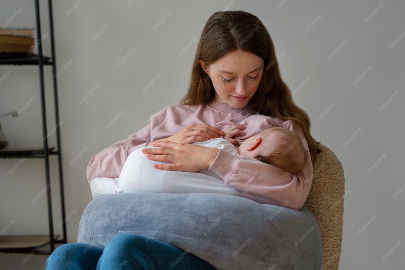medium shot mother with cute newborn 23 2150276268