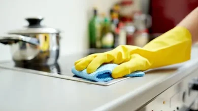 تنظيف المطبخ بسرعة