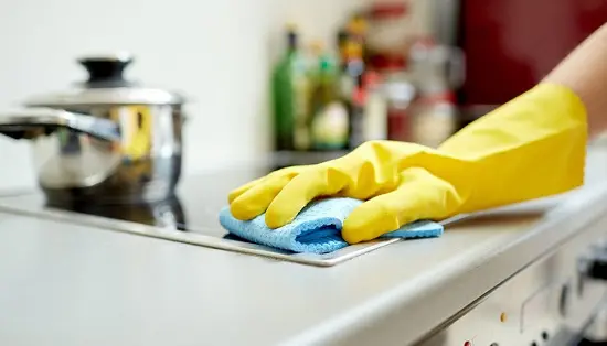 تنظيف المطبخ بسرعة