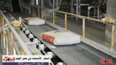 أسعار الأسمنت في مصر اليوم الأربعاء 31 ديسمبر 2025