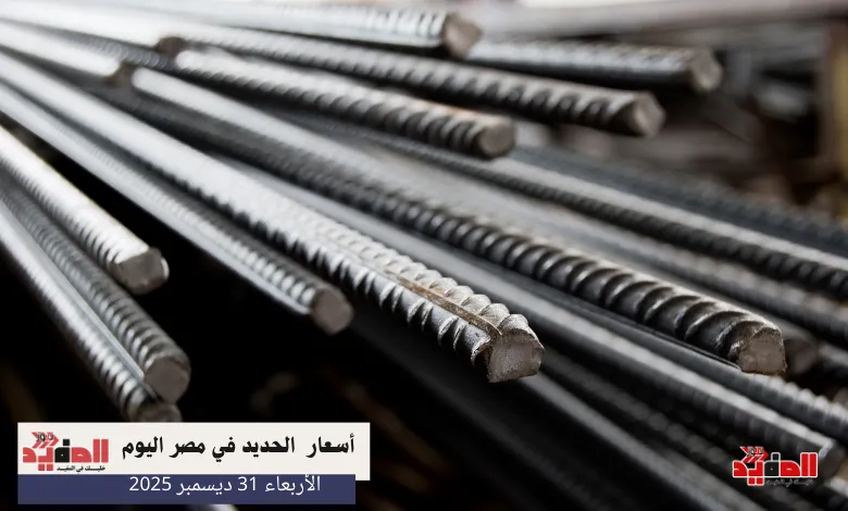 أسعار الحديد في مصر اليوم الأربعاء 31 ديسمبر 2025