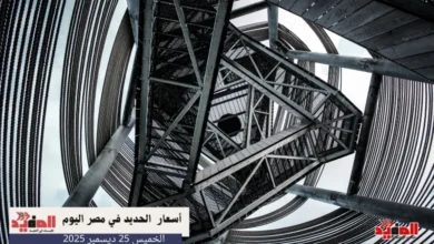 أسعار الحديد في مصر اليوم الخميس 25 ديسمبر 2025