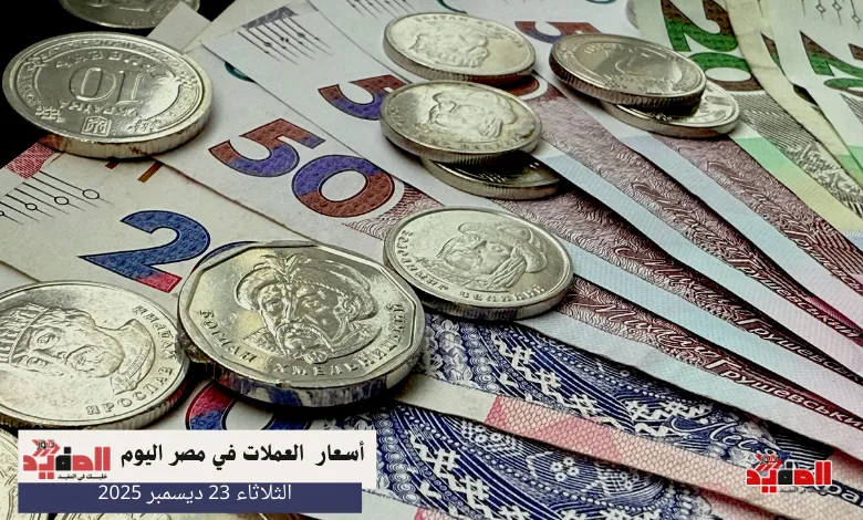 أسعار العملات في مصر اليوم الثلاثاء 23 ديسمبر 2025