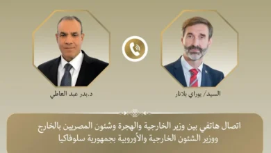 غزة والتعاون الاقتصادي على طاولة اتصال مصري سلوفاكي رفيع المستوى
