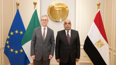 وزير العدل يستقبل السفير الإيرلندي بالقاهرة