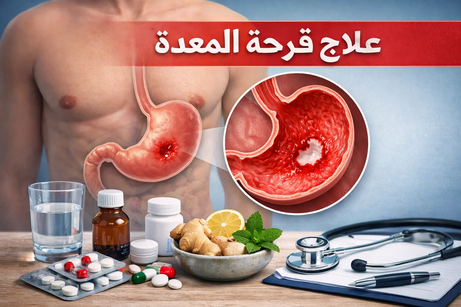 علاج قرحة المعدة