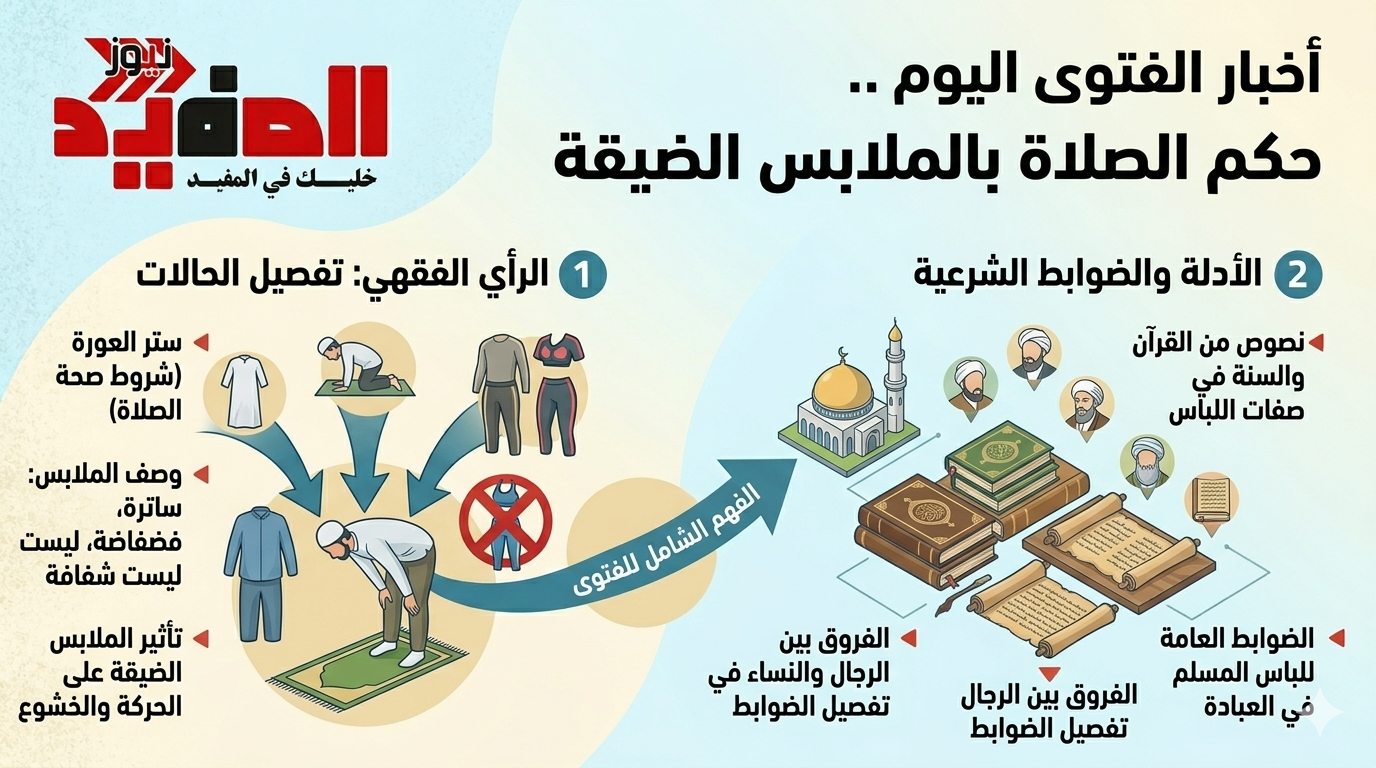 حكم الصلاة بالملابس الضيقة