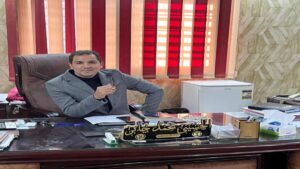 تهنئة من رئيس تحرير «يونيو» محمود أبو السعود للمقدم الحسيني بك جابر بمناسبة توليه مفتش مباحث مركز المنيا