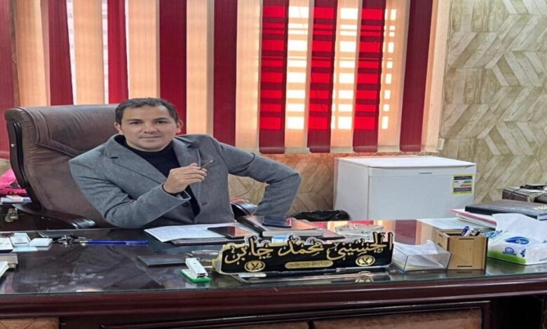 تهنئة من رئيس تحرير «يونيو» محمود أبو السعود للمقدم الحسيني بك جابر بمناسبة توليه مفتش مباحث مركز المنيا