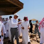 محافظ جنوب سيناء يضع حجر أساس تطوير مدخل دهب.. ويؤكد: نسعى لترسيخ مكانتها كوجهة سياحية عالمية