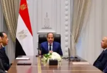 الرئيس السيسى خلال الاجتماع