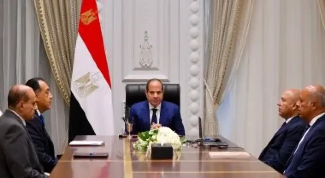 الرئيس السيسى خلال الاجتماع