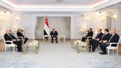 الرئيس السيسي يستقبل الدبيبة