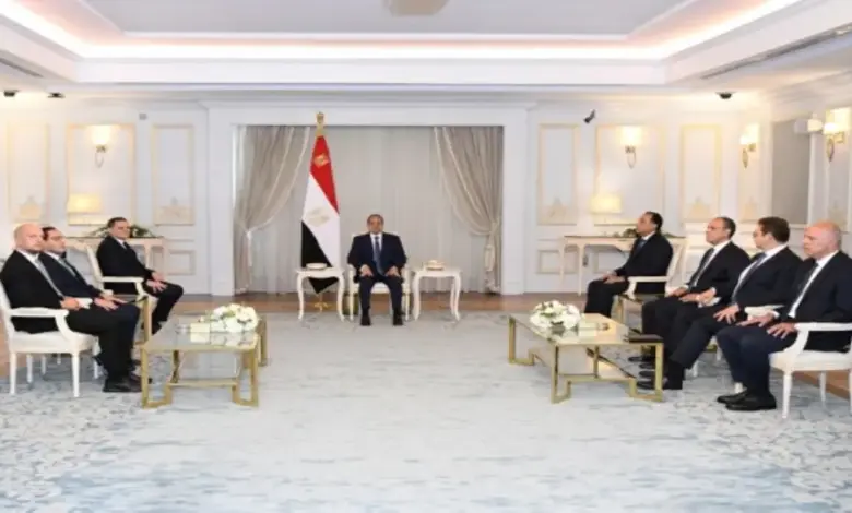 الرئيس السيسي يستقبل الدبيبة